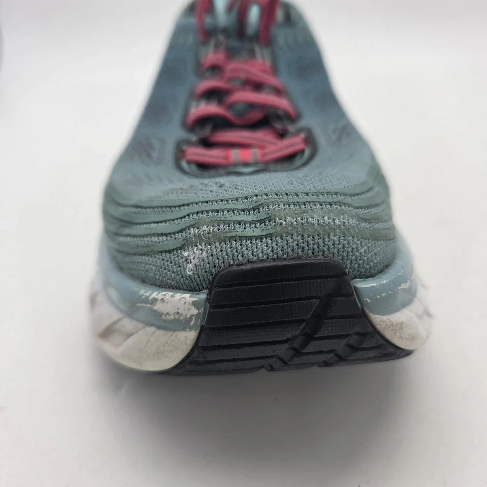 Hoka One One Bondi 6 Shoes Womens Size 6.5 Teal Green Pink Running 1019270 CGSL